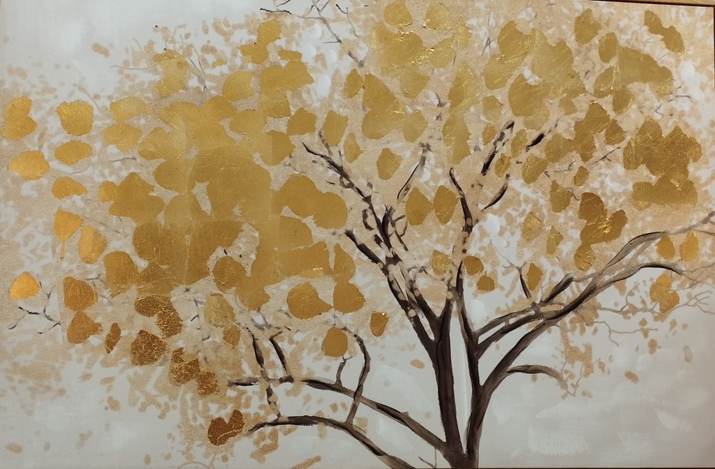 CUADRO LIENZO ARBOL C/MARCO