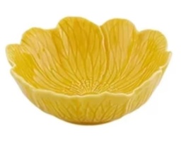 [3.65030281] CUENCO FLORA AMARILLO 17CM